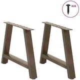  Noge za klubsko mizico v obliki črke A, 2 kosa, 70 x (42-43) cm, jeklo | Shoptok.si