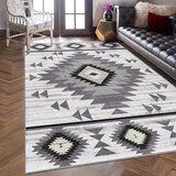 Mila Home svetlo siv pralen tekač 80x200 cm ethnic geo – | Shoptok.si