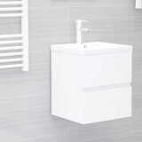 vidaXL Omarica za umivalnik bela 41x38,5x45 cm iverna plošča Cene