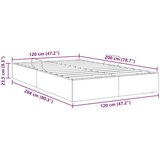  Ottomanska Okvir za krevet s pohranom s pohranom Baršun - Tamno siva 120 x 200 cm | shoptok.hr