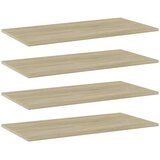 Police za knjige 4 kom boja hrasta sonome 80x40x1,5 cm iverica | shoptok.hr