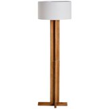 Kave Home Bela/rjava stoječa svetilka s tekstilnim senčilom (višina 150,5 cm) Niani – Cene