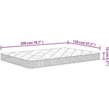 vidaXL Madrac od pjene srednje mekani 120x200 cm | shoptok.hr