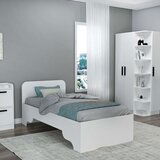 Hanah home ram za krevet Luses, 94.4x193.6x80 cm, Beli | ePonuda.com