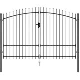  Vrata za ogradu Woerden dvostruka vrata s vrhom od šiljaka 299,5 x 249,5 cm | shoptok.hr