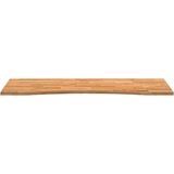 vidaXL Mizna plošča rjava 140x50x2,5 cm trdna hrastovina pravokotna | Shoptok.si