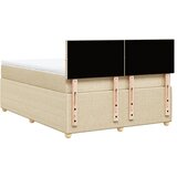  Krevet s oprugama i madracem krem 160x200 cm od tkanine | shoptok.hr