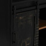  Vinska omara HALDEN s stojali za vino in drsnimi vrati Črni bor, (22136044) | Shoptok.si