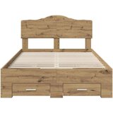  Okvir za krevet s ladicama Umjetnički hrast 120 x 190 cm | shoptok.hr