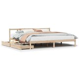  Okvir kreveta bez madraca 200 x 200 cm od masivne borovine | shoptok.hr