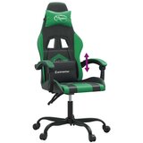 vidaXL Gaming stol črno in zeleno umetno usnje, (21377461) | Shoptok.si
