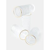 Sinsay Set strukturiranih čaša sa zlatnim rubom 4 pack | shoptok.hr
