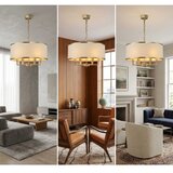 Open Design OR80230 - Luster na lancu CASA 6xE14/15W/230V krem/mesing | Eponuda.com