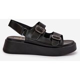 Boto Women's Platform And Wedge Sandals With Buckles Black Genorre | shoptok.hr