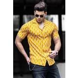 Madmext Yellow Men's Shirt 4927