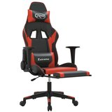  Masažni igralni stol z oporo za noge črno in Rdeča umetno usnje, (21152332) | Shoptok.si