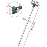  Klinovi za šator 12 kom 25 cm 7 mm od pocinčanog čelika i PP-a | shoptok.hr