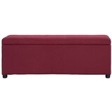  Klupa s pretincem za pohranu 116 cm crvena poliesterska | Eponuda.com