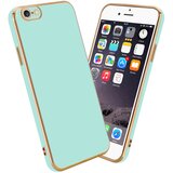 Cadorabo Ohišje, združljiv z Apple v sijajni metini zeleni barvi - Zlato - zaščitno prevleko iz fleksibilnega silikona TPU in z zaščito pred kamero, (20596729) | Shoptok.si