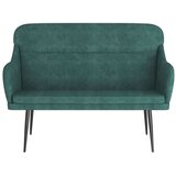 vidaXL Klop temno zelena 110x76x80 cm žamet | Shoptok.si