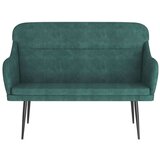 vidaXL Klupa tamnozelena 110 x 76 x 80 cm baršunasta | shoptok.hr