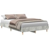  Krevetna konstrukcija Betonski sivi 193 x 123 x 25 cm | shoptok.hr
