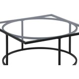 Furniture Fashion Skanör klub stolić 90 × 90 cm, crni | shoptok.hr