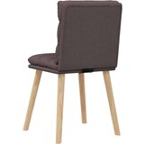  Jedilni stoli 4 kosi temno rjavo blago, (21822668) | Shoptok.si