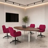  Okretne radne stolice 4 kom. 54 x 55 x 90 cm Vinska crvena Cijene