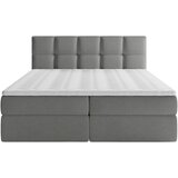 MID.YOU POSTELJA Z VZMETNICO 160 cm x 200 cm , les, tekstil, leseni material siva | Shoptok.si