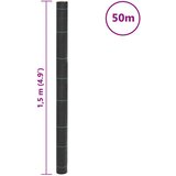  Membrana za korov Crna 1,5 x 50 m PP | shoptok.hr