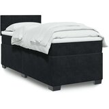 vidaXL box spring krevet s madracem crni 80 x 200 cm baršunasti | shoptok.hr