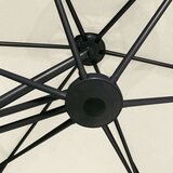  Zunanji senčnik z jeklenim drogom 300 cm peščeno bel, (20611126) | Shoptok.si