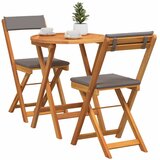  Vrtni set za objed 3 kom. Prirodna nafta Čvrsto drvo akacije | shoptok.hr