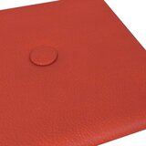  Zidna uzglavlja 12 pcs Crvena 30 x 15 cm Lažna koža - Crvena 30 x 15 cm | shoptok.hr