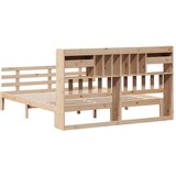 vidaXL Krevet s regalom za knjige bez madraca 180x200 cm od borovine | shoptok.hr
