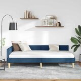  Kutni okvir kreveta Plava 90 x 190 cm tkanina | shoptok.hr