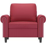 Fotelja crvena boja vina 60 cm od umjetne kože | shoptok.hr