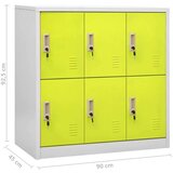  Ormarići s ključem 5 kom svjetlosivi/zeleni 90x45x92 5 cm čelik | shoptok.hr