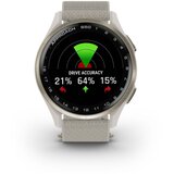 Garmin golf GPS sat Approach S50, krem-zlatni okvir, remen ComfortFit boje bjelokosti | shoptok.hr