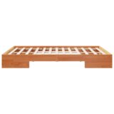  Krevet s daskama s pohranom Smeđa 150 x 200 cm Masivna borovina | shoptok.hr