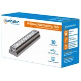 Manhattan 161572 USB HUB 10port 2.0/480Mbps, Crni | Eponuda.com