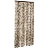 Furnova Zavesa proti mrčesu bež in rjava 100x220 cm šenilja, (21918143) | Shoptok.si