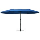  Vrtni suncobran s aluminijskom šipkom 460 x 270 cm plavi | shoptok.hr