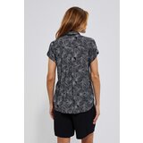 Marisse Viscose Shirt With Plant Print L-Ko-3746 Black | Shoptok.si