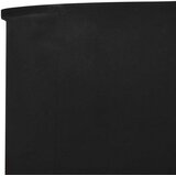 vidaXL Vjetrobran s 3 panela od tkanine 400 x 120 cm crni | shoptok.hr