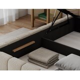 ELTAP Bež tapecirani krevet s prostorom za odlaganje s podnicom 90x200 cm Lamica – | shoptok.hr