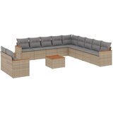  12-dijelni set vrtnih sofa s jastucima bež od poliratana | shoptok.hr