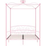  Okvir za krevet s baldahinom ružičasti metalni 180 x 200 cm | Eponuda.com