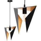 Toolight stropna svjetiljka trokutasta geometrijska crna aplikacija APP253-1CP | shoptok.hr